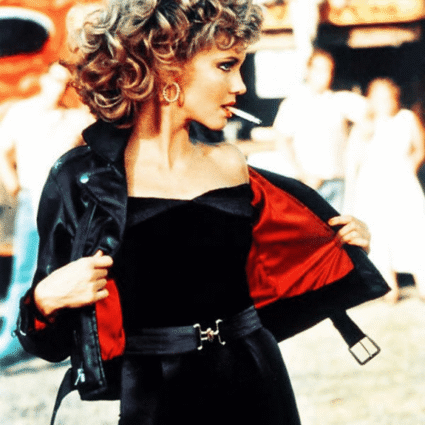 Olivia Newton John Grease Black Leather Jacket