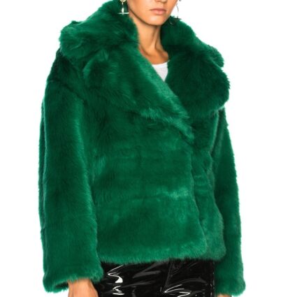 Green Fur Coat Womens Jacket