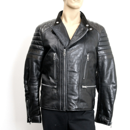 Men's Gucci Black Biker Leather Jacket