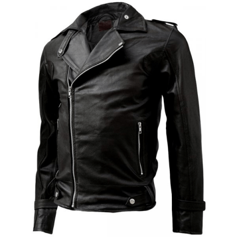 Guys Classy Style Biker Leather Jacket