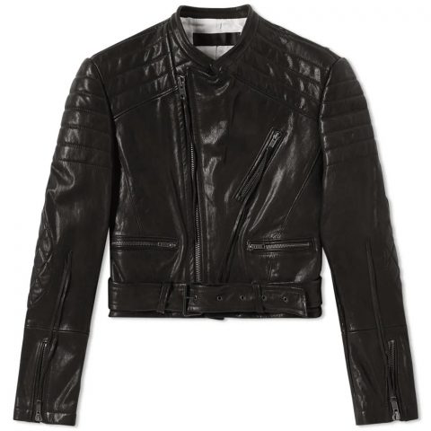 Mens Haider Ackermann Biker Leather Jacket