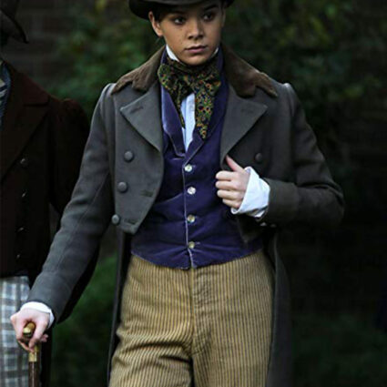 Hailee Steinfeld Dickinson Grey Coat