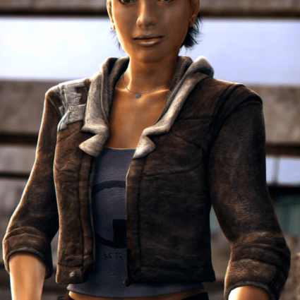 Alyx Vance Half Life 2 Brown Leather Jacket