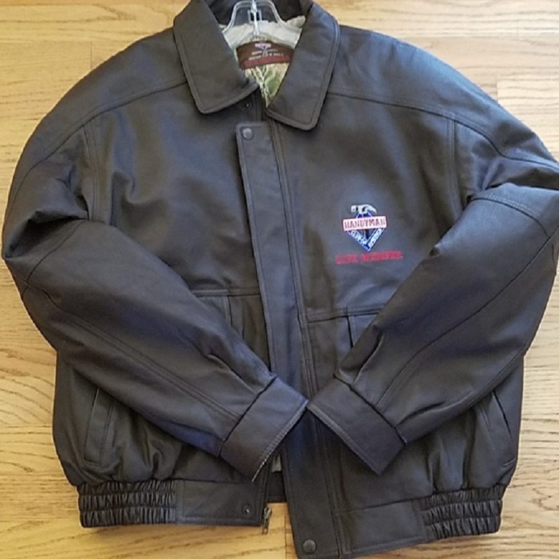 Mens Handyman Club Bomber Leather Jacket - A2 Jackets