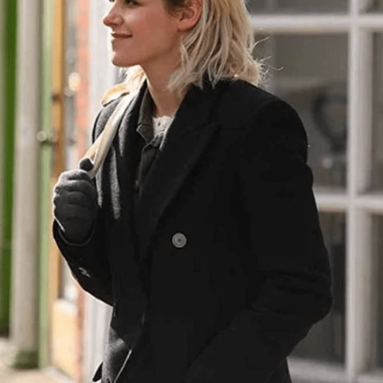 Kristen Stewart Abby Happiest Season Wool Coat