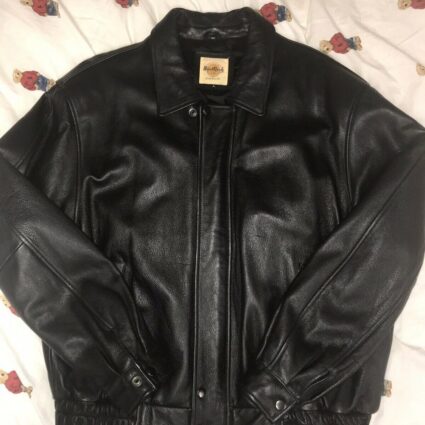 Hard Rock Black Cafe Leather Jacket