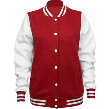 Suicide Sqaud Harley Quinn White & Red Varsity Jacket