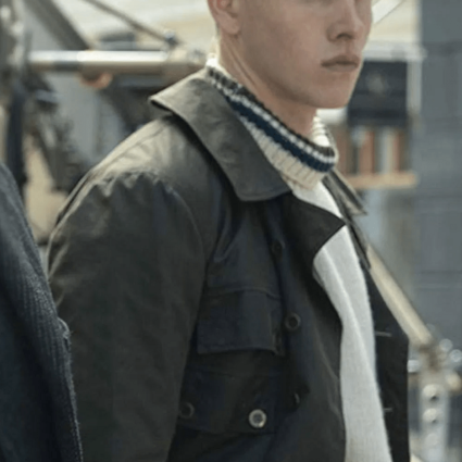 Harris Dickinson The King’s 3 Man Cotton Jacket