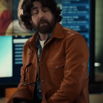Harry Keshegian TV Series The Equalizer Ep07 Adam Goldberg Brown Leather Jacket
