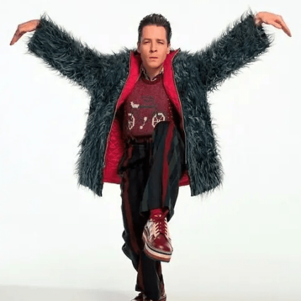 French Stewart 3rd Rock From The Sun Harry Reversible Fur Jacket