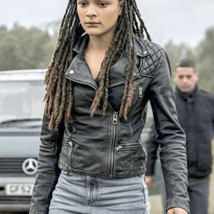 Alice Monaghan Hellboy Sasha Lane Motorcycle Jacket