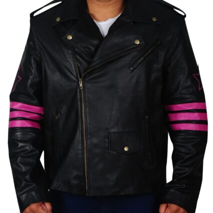 Bret Sergeant Hart Motorcycle Leather Jacket