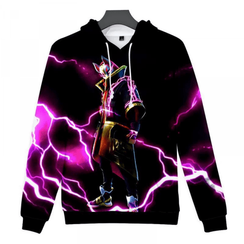 Mens Fortnite Drift Skin 3d Printing Pullover Hoodie