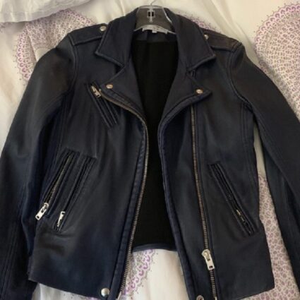 IRO Han Moto Black Leather Jacket