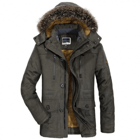 Mens Ice Fox Parka Fashion Jacket
