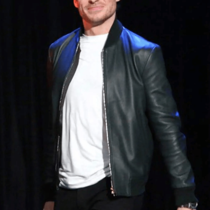 Ikaris The Eternals Richard Madden Black Leather Jacket
