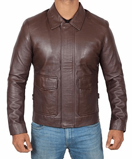 Indiana Jones Brown Vintage Leather Jacket - A2 Jackets