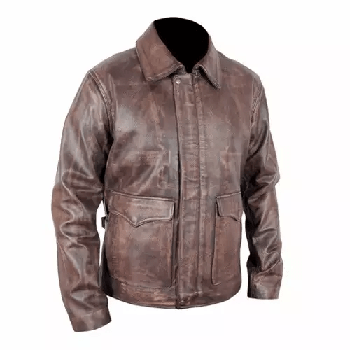 Indiana Jones Harrison Ford Brown Leather Jacket - A2 Jackets