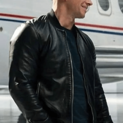 Mark Wahlberg Infinite 2020 Bomber Leather Jacket