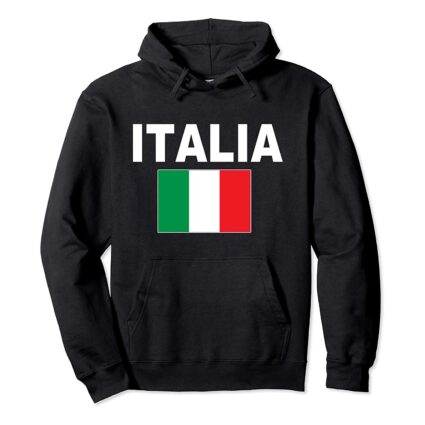 Italia Flag Hoodie Italian Jacket