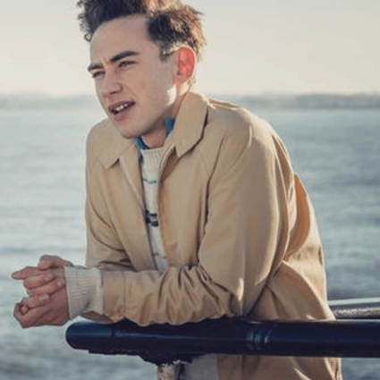 Ritchie Tozer TV Series It’s a Sin 2021 Olly Alexander Beige Jacket