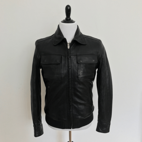 Men’s J. Lindeberg Black Leather Jacket