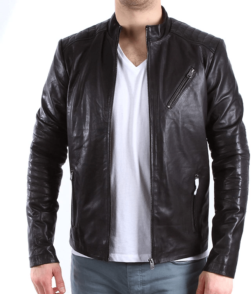 Jack & Jones Del Rio Leather Jacket - A2 Jackets