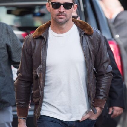 Jake Owen Bomber Leather Jacket