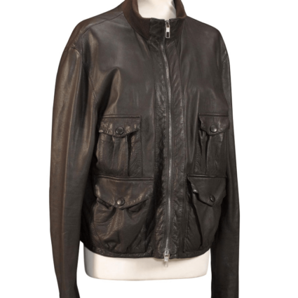 Casino Royale James Bond Daniel Craig Brown Leather Jacket