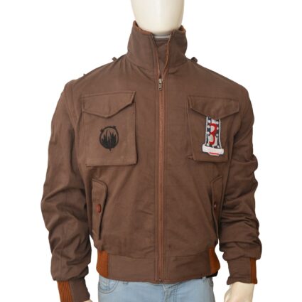 Jamie Bamber Battlestar Galactica Series Apollo Brown Jacket