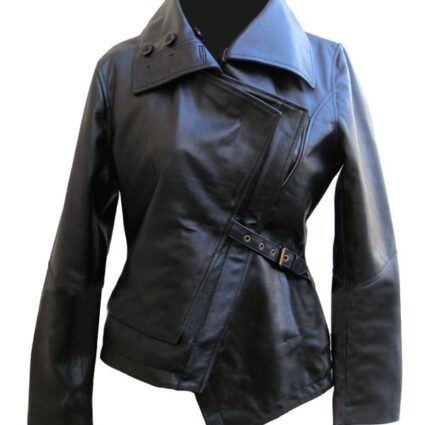 Jennifer Lawrence The Hunger Games Black Leather Jacket