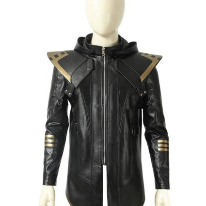 Jeremy Renner Avengers Endgame Hawkeye Black Leather Jacket