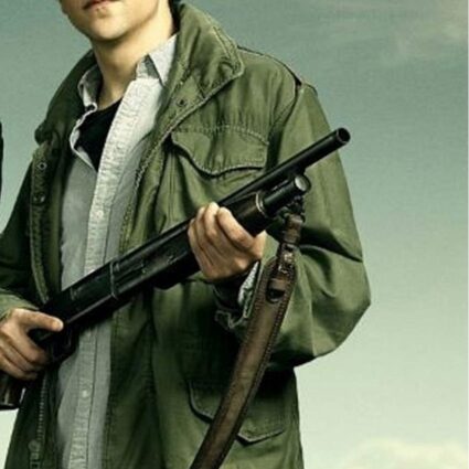 Jesse Eisenberg Zombieland Double Tap Green Cotton Jacket