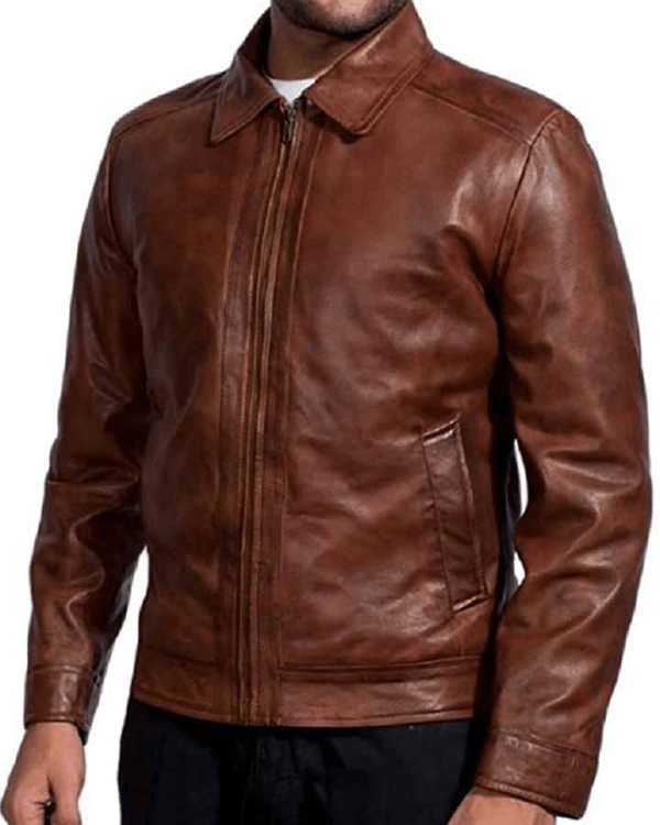 Mens John Wick Brown Leather Jacket - A2 Jackets