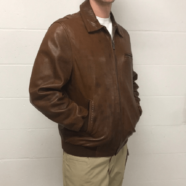 Mens Johnston & Murphy Leather Jacket - A2 Jackets