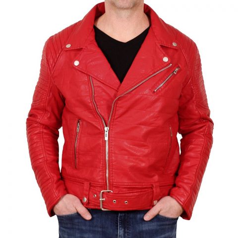 Men's Fashion Jordan Craig Biker Leather Jacket