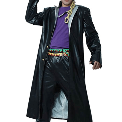 Mens Jotaro Kujo Jojo’s Bizarre Adventure Leather Coat