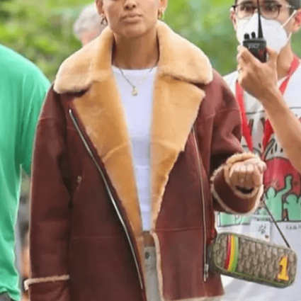 Womens Gossip Girl Jordan Alexander TV Series Brown Leather Jacket