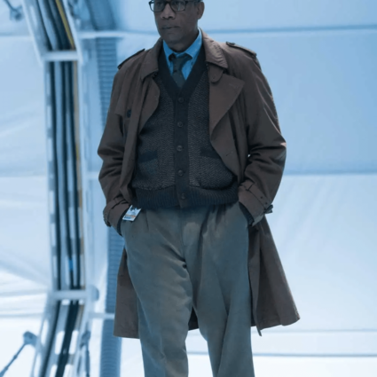 Silas Stone TV Series Justice League Joe Morton Brown Trench Coat