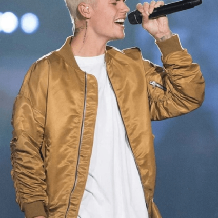 American Singer Justin Bieber Spring Bomber Jacket