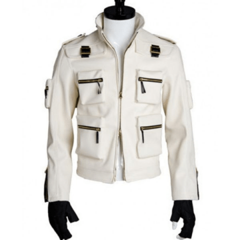 King Of Fighter World Kyo Kusanagi White Leather Jacket