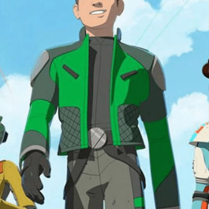 Kazuda Xiono Green Leather Jacket