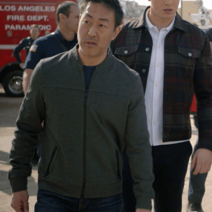 Howie Han TV Series 9-1-1 Kenneth Choi Green Jacket