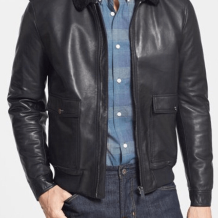 Mens Kent And Curwen Leather Jacket
