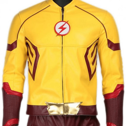The Flash Kid Flash Leather Jacket