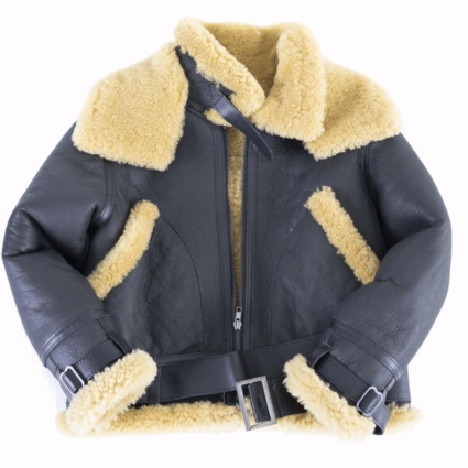 Kids B3 Bomber Shearling Leather Jacket