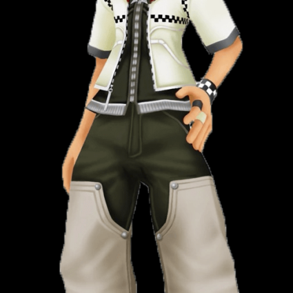 Mens Hearts Roxas Kingdom Cosplay Costume Leather Jacket