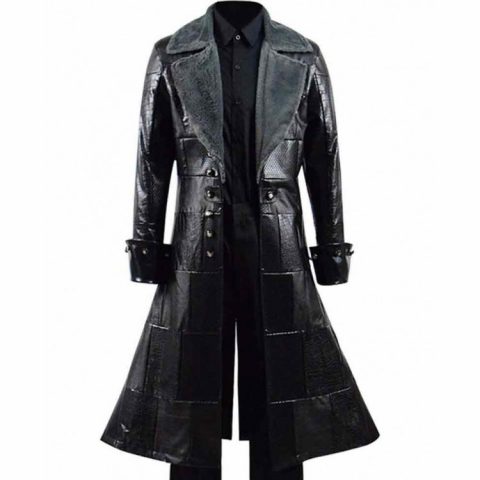 Kingdom Hearts iii Sora Black Fur Leather Coat