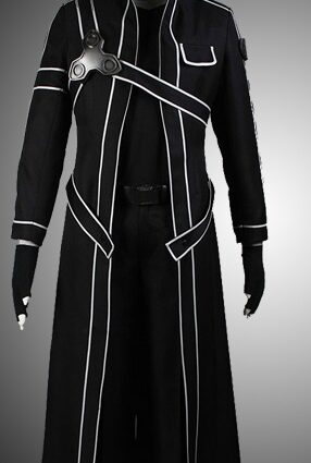 Kirito Sword Art Black Cosplay Coat
