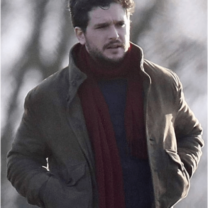 Kit Harington Whitman Eternals Dane Brown Leather Jacket